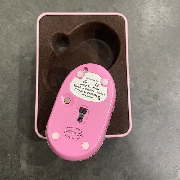 Limited Edition Pink Juicy Couture Rhinestone Bling Wireless Mouse - Picture 5 of 6